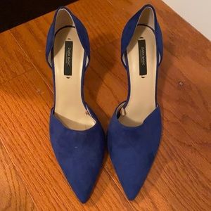 Zara Basic Blue Pointy Toe Heels